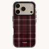Cuppa Bordeaux Plaid phone case 1