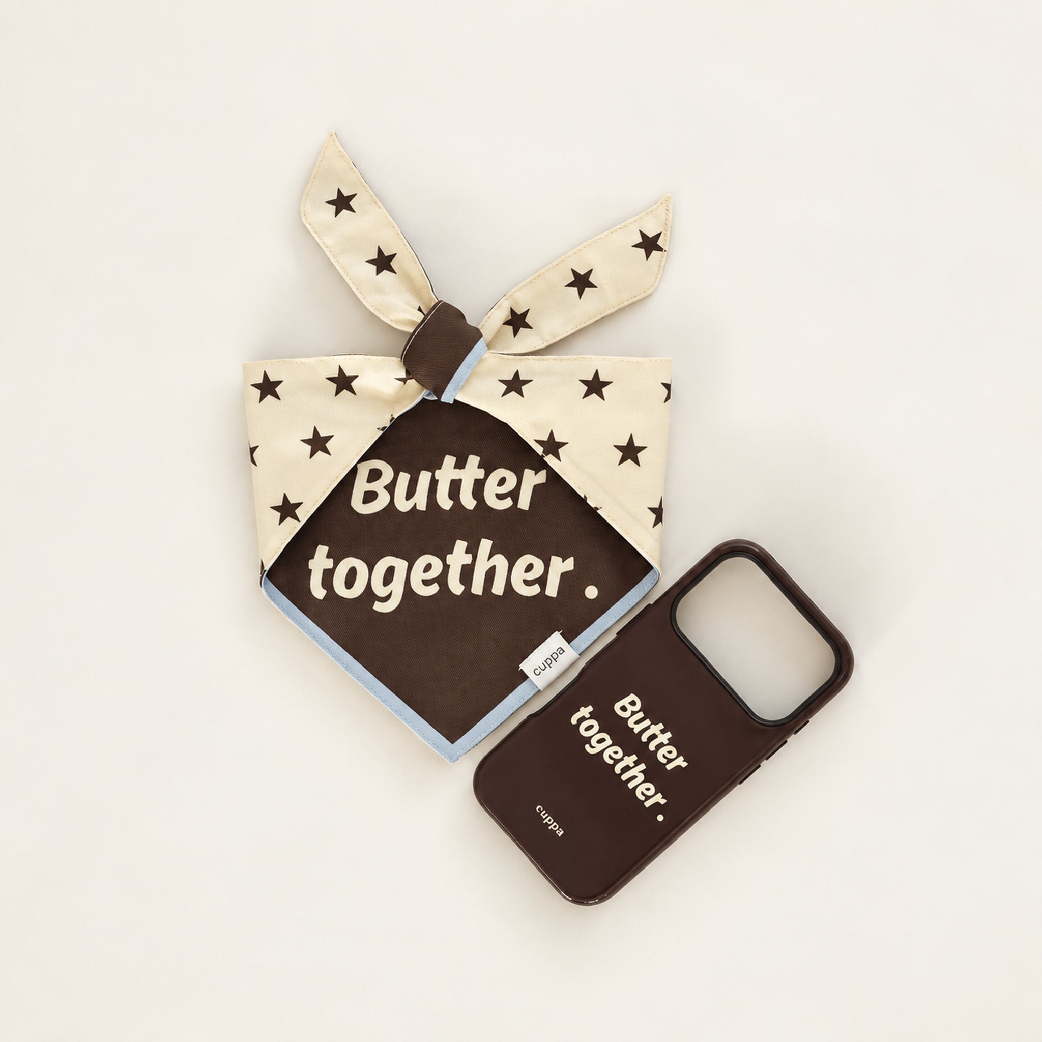 Cuppa Butter Together Dog Bandana - lifestyle photo 2