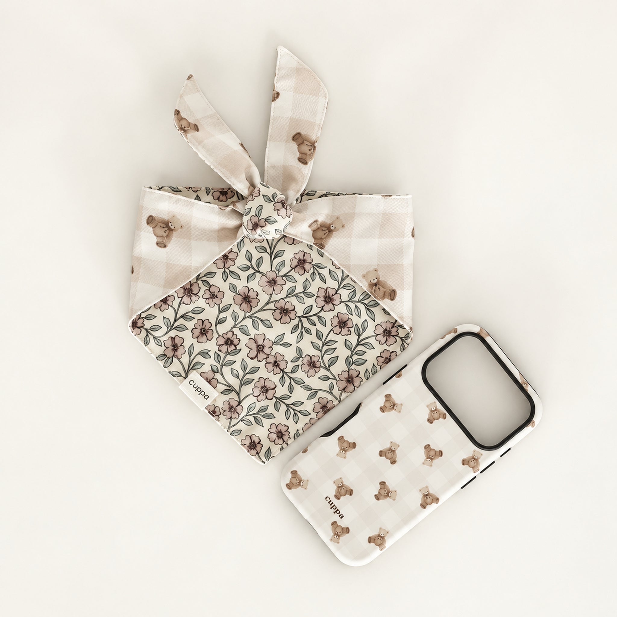 Cuppa Whimsical Teddy Bear Bandana - lifestyle photo 2