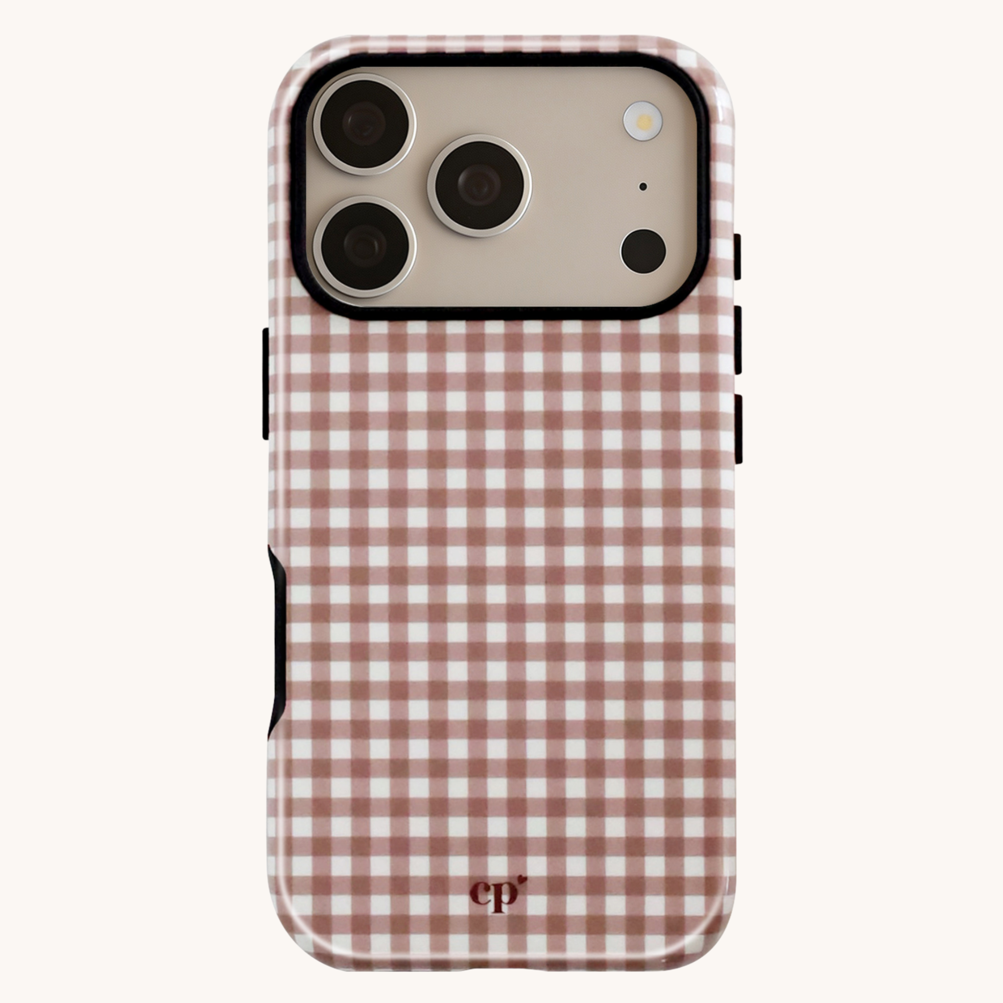 Cuppa Cafe Gingham phone case